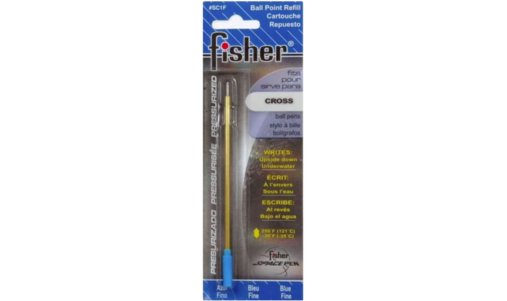 Fisher Space Pen Pressurised Ballpoint Blue Refill - For Cross Pens