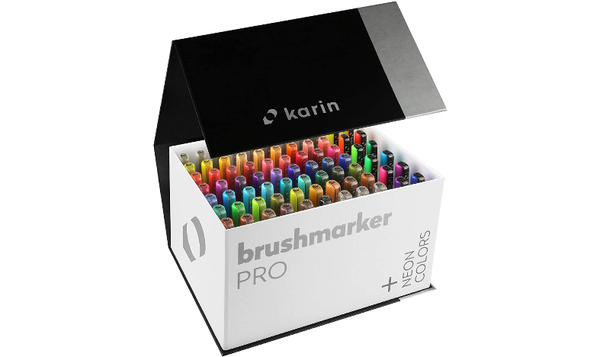 Karin Brushmarker PRO Mega Box PLUS 72 Colours + 3 Blenders Set