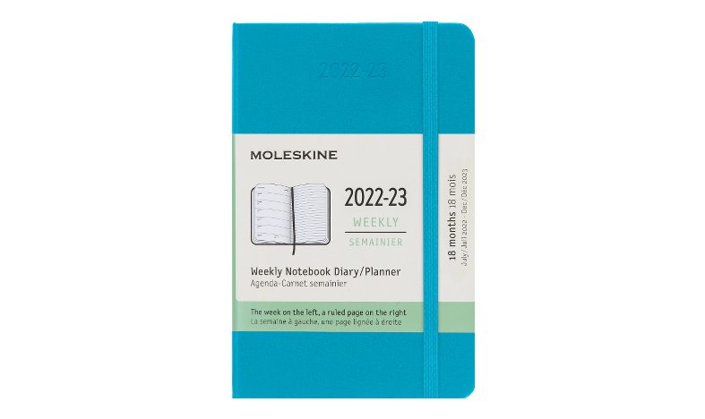 Dr　Pocket　18　Hardcover　2022-2023　Blue　Moleskine　Sapphire　Diary　Notebook　Weekly　Month　Planner　Pen