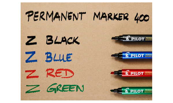 Pilot 400 Permanent Marker Pen Chisel Tip