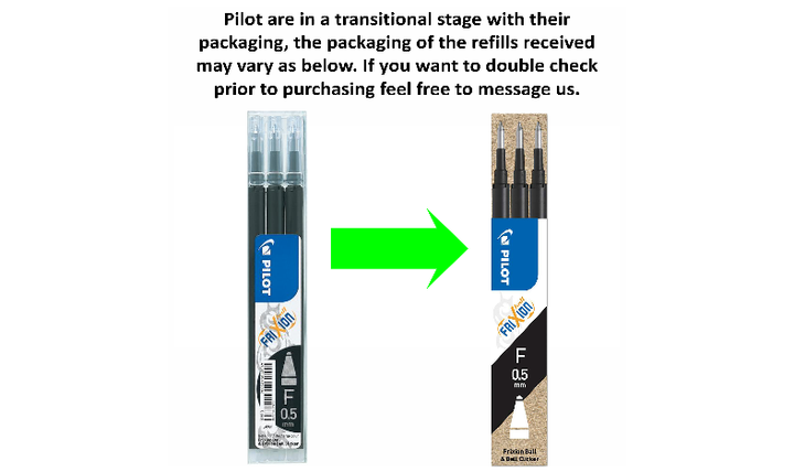Pilot BLSFR5 FriXion Pen Refill Fine Pack of 3