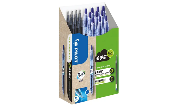 Pilot BegreeN B2P Gel Rollerball Pen Medium Pen and Refill Pack Blue