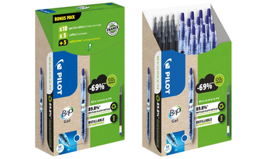 Pilot BegreeN B2P Gel Rollerball Pen Medium Pen and Refill Pack Blue