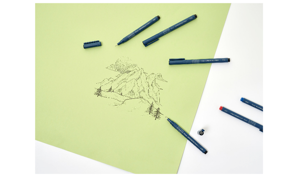 Pilot DR Drawing Pen Black Ink Wallet of 5