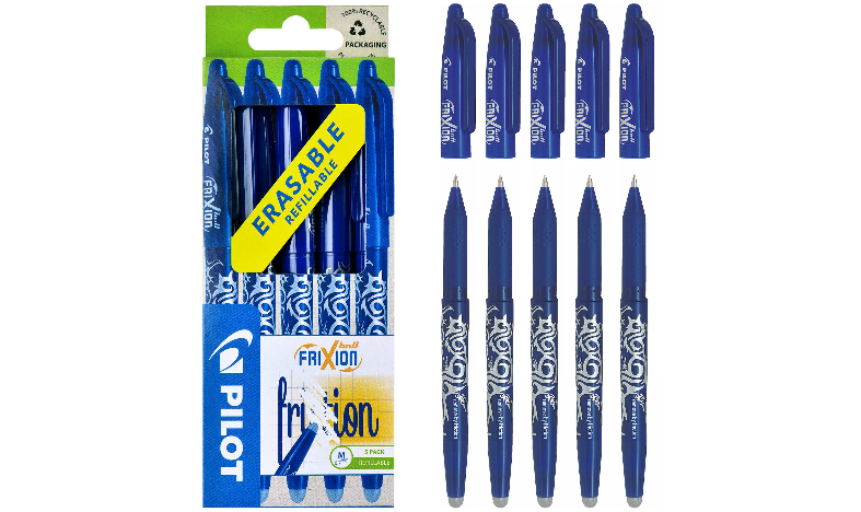Pilot FriXion Erasable Rollerball Pen Blue Pack of Dr Pen