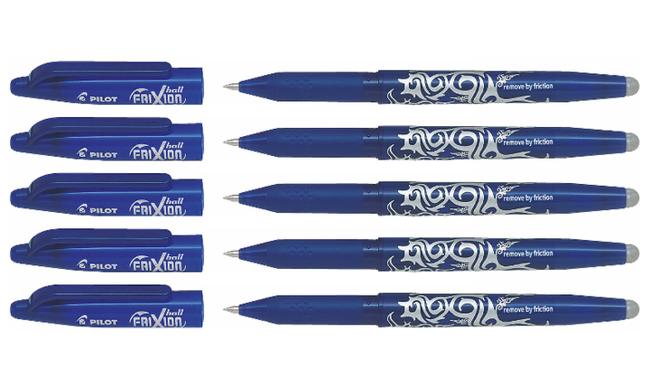 Pilot FriXion Erasable Rollerball Pen Blue Pack of 5