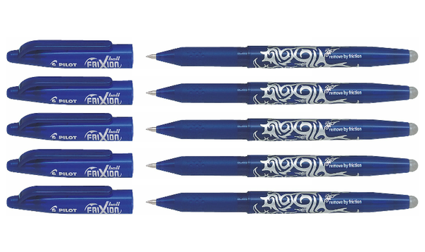 Pilot FriXion Erasable Rollerball Pen Blue Pack of 5