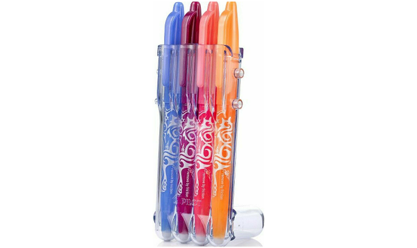 Pilot FriXion Ball Erasable Rollerball Pen Medium 'Set 2 Go' Desk Set of 4 Assorted