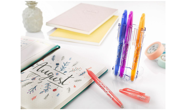 Pilot FriXion Ball Erasable Rollerball Pen Medium 'Set 2 Go' Desk Set of 4 Assorted