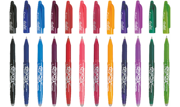 Pilot FriXion Ball Erasable Rollerball Pen Medium 'Set 2 Go' Desk Set of 12 Assorted
