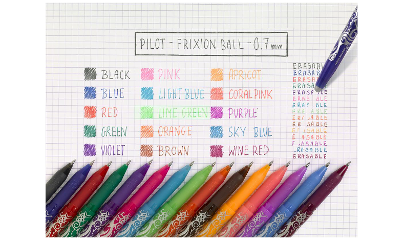 Pilot FriXion Erasable Rollerball Pen Assorted Pack of 5