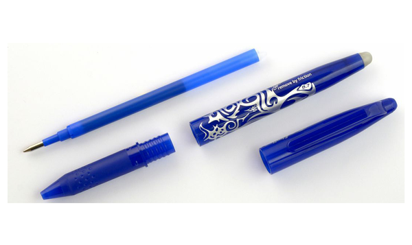 Pilot FriXion Erasable Rollerball Pen Assorted Pack of 5 (2 Black, 2 Blue, 1 Green)