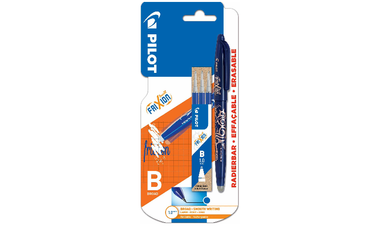 Pilot FriXion Ball Erasable Rollerball Pen Set 1.00mm Single Pen With 3 Refills Blue Ink