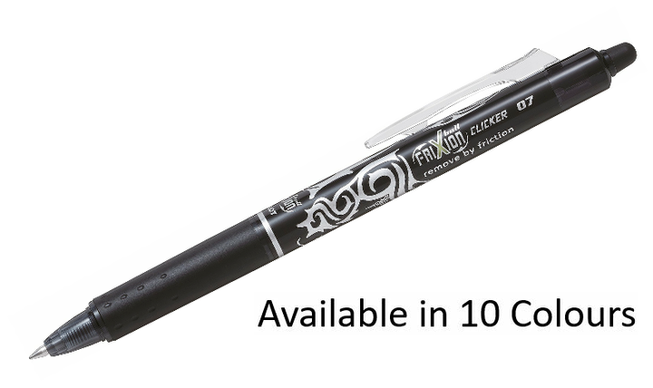 Pilot FriXion Clicker Erasable Rollerball Pen 07 Medium BLRTFR7