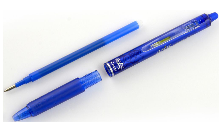 Pilot FriXion Clicker 07 Erasable Rollerball Pen Blue Box of 24 Blue (12 Pens + 12 Refills)