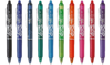 Pilot FriXion Clicker Erasable Rollerball Pen 07 Medium BLRTFR7 Assorted Set of 10