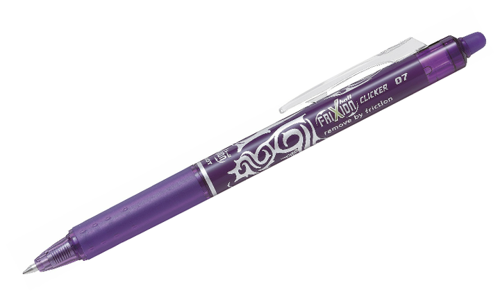 Pilot FriXion Clicker Erasable Rollerball Pen 07 Medium BLRTFR7 Assorted Set of 7
