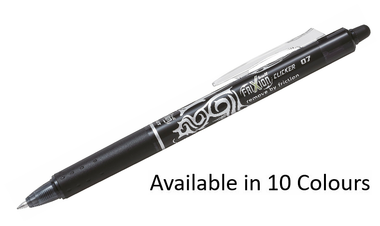 Pilot FriXion Clicker Erasable Rollerball Pen 07 Medium BLRTFR7