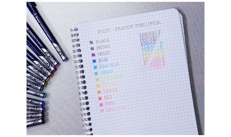 Pilot, FriXion Fineliner Erasable Marker Pens, 1 Each of 6 Colors, Mardel