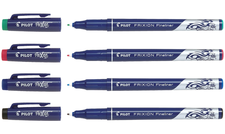 Pilot FriXion Erasable Fineliners &