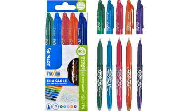 Pilot FriXion Erasable Rollerball Pen Assorted Pack of 5