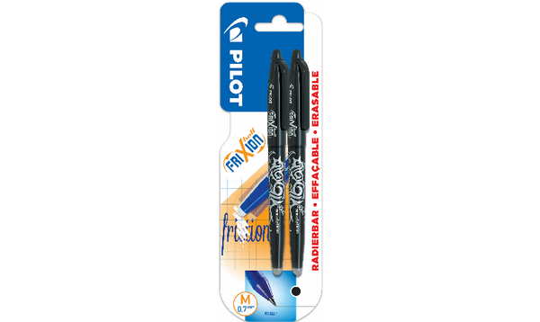 Pilot FriXion Erasable Rollerball Pen Black Pack of 2