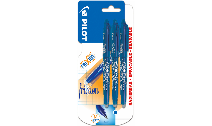 Pilot FriXion Erasable Rollerball Pen Blue Pack of 3