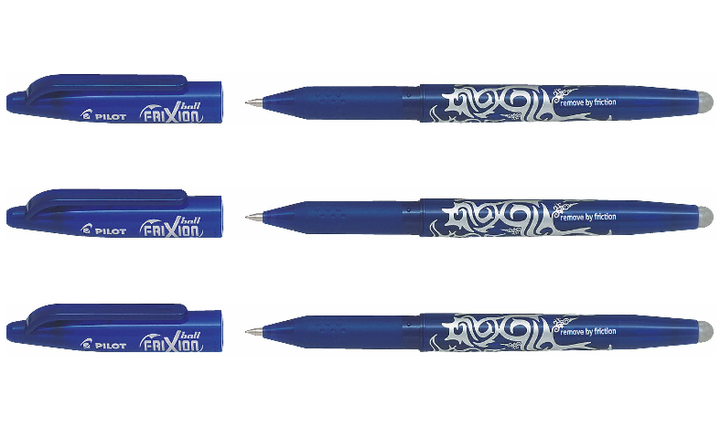 Pilot FriXion Erasable Rollerball Pen Blue Pack of 3