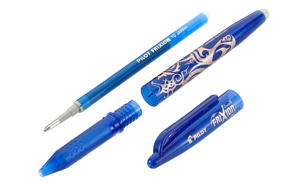 Pilot FriXion Ball Erasable Rollerball Pen Set 1.00mm Single Pen With 3 Refills Blue Ink