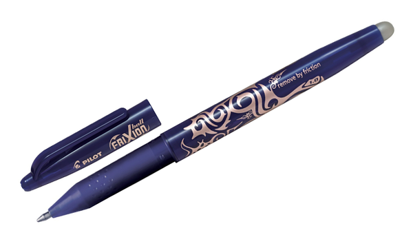 Pilot FriXion Ball Erasable Rollerball Pen Set 1.00mm Single Pen With 3 Refills Blue Ink