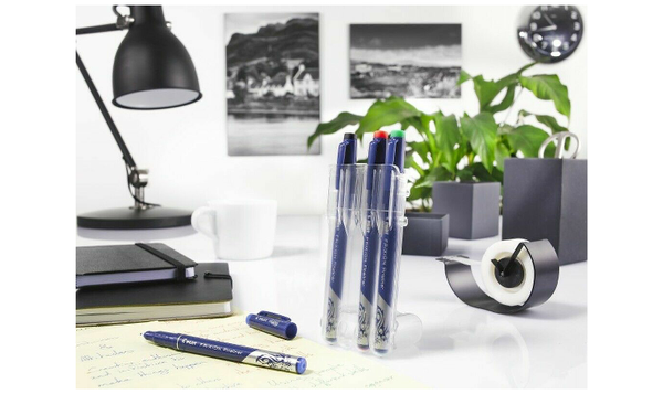 Pilot FriXion Erasable Fineliners 'Set 2 Go' Desk Set of 4 (Black Blue Green Red)