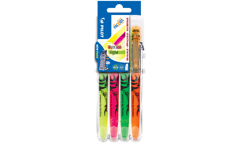 Pilot FriXion Light Erasable Highlighter Assorted Desk Set of 4