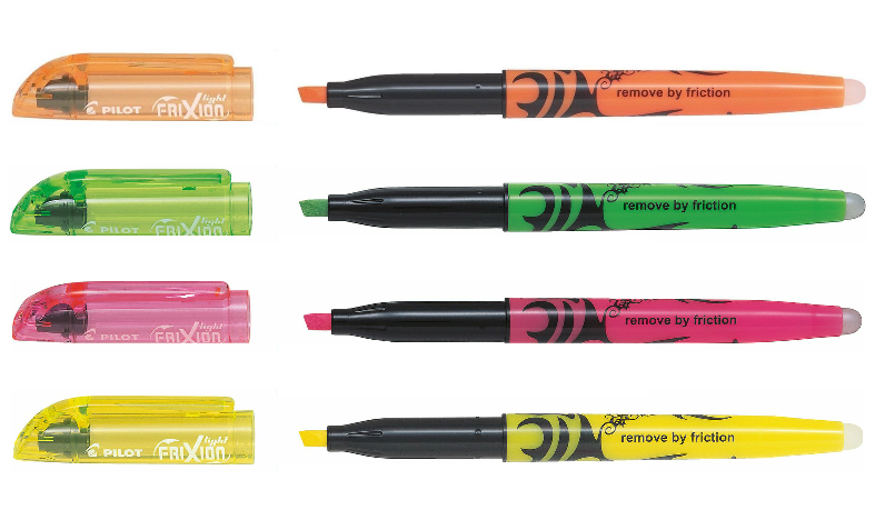 Pilot FriXion Light Erasable Highlighter Assorted Desk Set of 4