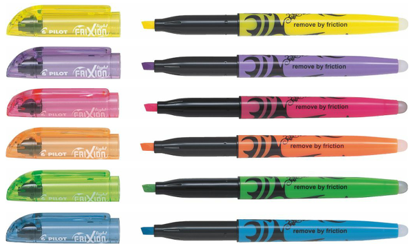Pilot FriXion Light Erasable Highlighter Pen Assorted Set of 6