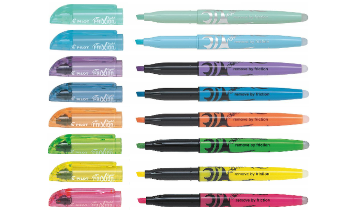 Pilot FriXion Light Soft Pastel Erasable Highlighter Set of 8