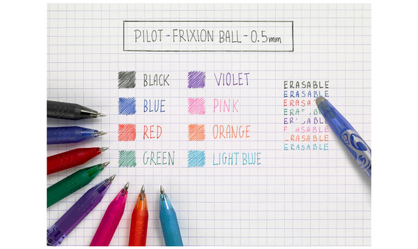 Pilot Frixion Erasable Rollerball Pen Fine BLFR5