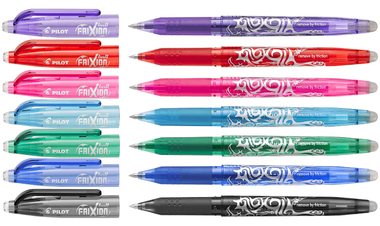 Pilot Frixion Erasable Rollerball Pen Fine BLFR5 Assorted Set of 7