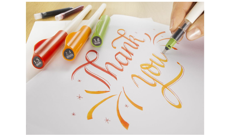 Parallel online pens calligraphy