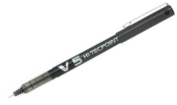 Pilot V5 Hi-Tecpoint Rollerball Pen Box of 20 Black