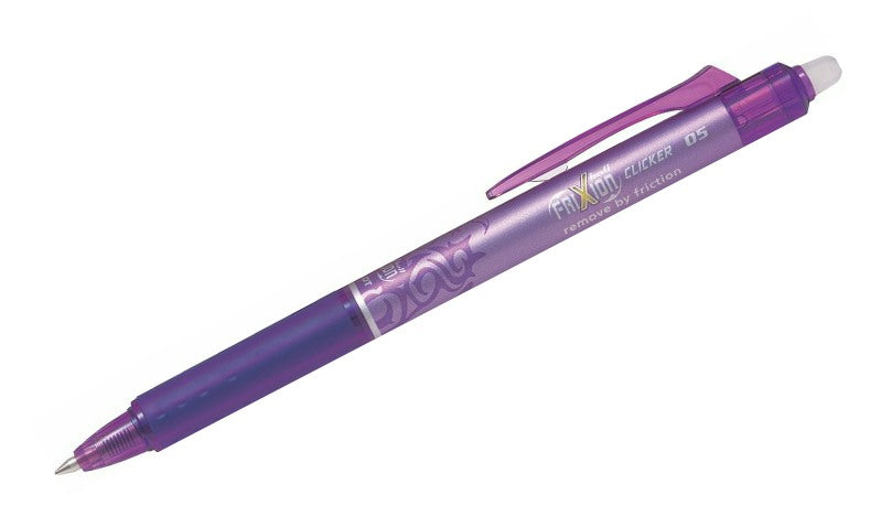 Pilot FriXion Clicker Erasable Rollerball Pen 05 Fine BLRT-FR5 Set of 3 Assorted