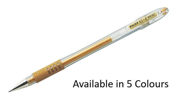 Pilot G1 Grip Broad Gel Ink Rollerball Pen