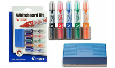 Pilot V Board Master Bullet Tip Whiteboard Marker Kit