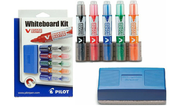 Pilot V Board Master Bullet Tip Whiteboard Marker Kit