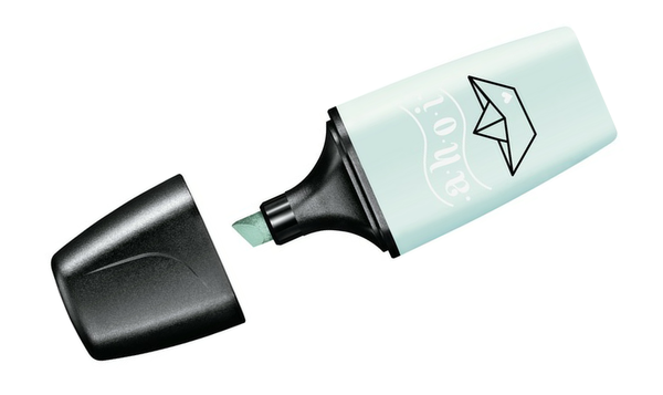 Highlighter - STABILO BOSS MINI Pastellove - Pack of 3 - Turquoise, Yellow, Peach