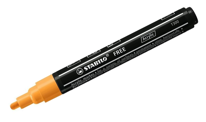 Acrylic Marker - STABILO Free Acrylic T300 2-3mm Bullet Tip - Assorted Pack Sizes and Colours