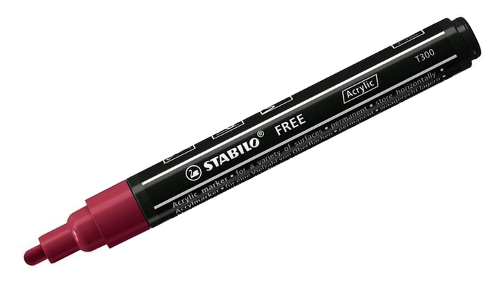 Acrylic Marker - STABILO Free Acrylic T300 2-3mm Bullet Tip - Assorted Pack Sizes and Colours