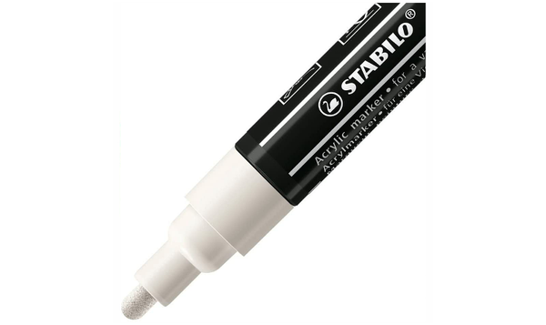 Acrylic Marker - STABILO FREE Acrylic - T300 2-3 mm Bullet Tip Candy - Wallet of 5 - Assorted Colours