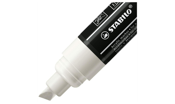 Acrylic Marker - STABILO FREE Acrylic - T800C 4-10 mm Bullet Tip - Bold - Wallet of 5 - Assorted Colours