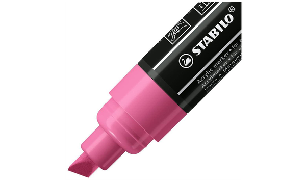 Acrylic Marker - STABILO FREE Acrylic - T800C 4-10 mm Bullet Tip - Seaside - Wallet of 5 - Assorted Colours