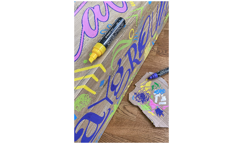 Acrylic Marker - STABILO FREE Acrylic - T800C 4-10 mm Bullet Tip - Seaside - Wallet of 5 - Assorted Colours